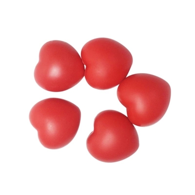 L'unité centrale de forme de coeur écument des jouets de boule d'effort le diamètre de la décompression 6.8cm
