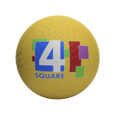 Boule pleine d'entrain du caoutchouc naturel antiusure, 8,5 pouces multifonctionnel Dodgeball