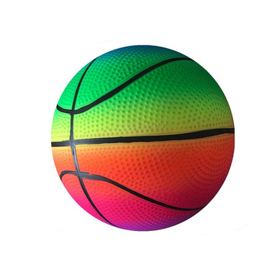 écologique inodore imperméable de boule de sports d'enfant en bas âge de conception d'arc-en-ciel de 45cm