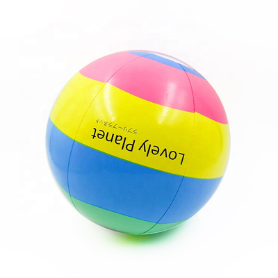 PVC antiusure ballon de plage gonflable de 12 pouces, ballons de plage imprimés faits sur commande ultra-légers