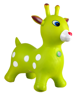 Anti glissement gonflable de 6 de pouce de girafe animaux pleins d'entrain de trémie