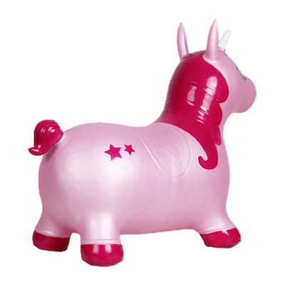 Rose non-toxique Unicorn Inflatable Animal Bouncer Waterproof écologique