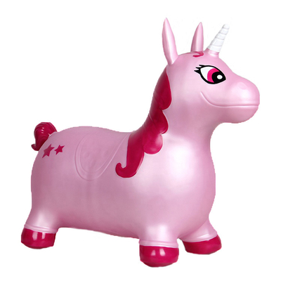 Rose non-toxique Unicorn Inflatable Animal Bouncer Waterproof écologique