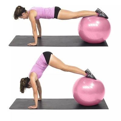 Anti boule éclatée épaissie 65cm, boule non-toxique de gymnase de PVC d'exercice pour la perte de poids