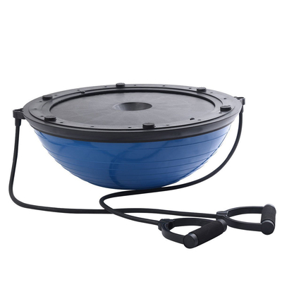 Boule ronde d'exercice de PVC d'Antiburst demi, semi boule non-toxique de gymnase de cercle