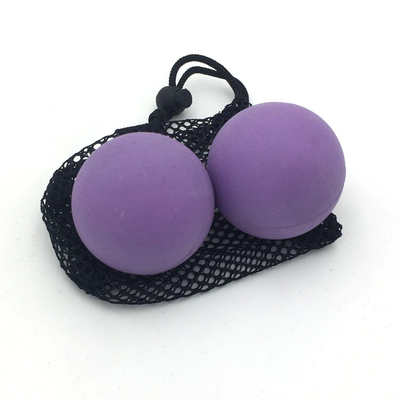 Boule de lacrosse en caoutchouc réutilisée inodore non-toxique pour la thérapie 63-90mm