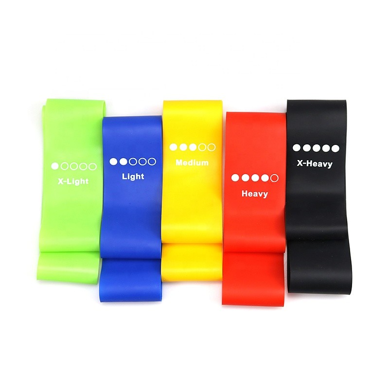 Bandes résistantes non-toxiques de résistance de latex, ceinture élastique de PVC pour l'exercice