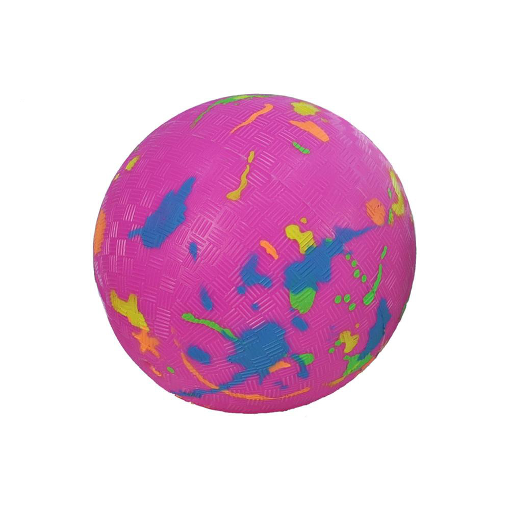 Boule de terrain de jeu en caoutchouc antiusure inodore, boule de terrain de jeu rose universelle