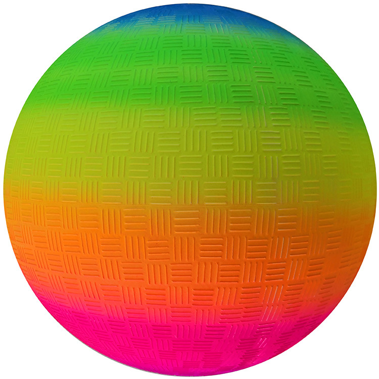 Boule de terrain de jeu non-toxique d'arc-en-ciel d'Antiburst, boule en caoutchouc multifonctionnelle de jeu