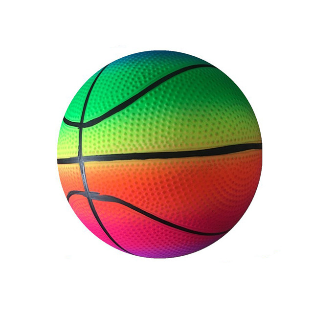 écologique inodore imperméable de boule de sports d'enfant en bas âge de conception d'arc-en-ciel de 45cm