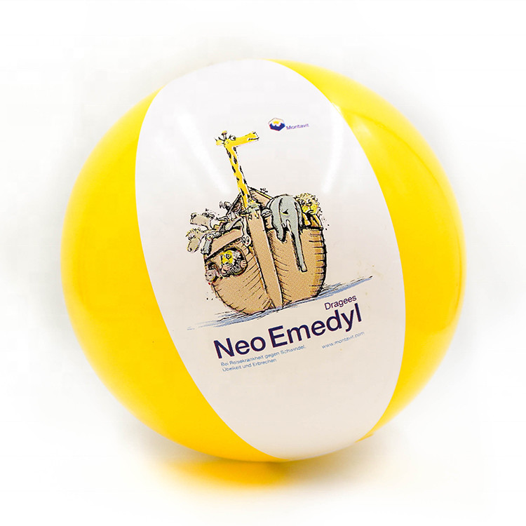 PVC antiusure ballon de plage gonflable de 12 pouces, ballons de plage imprimés faits sur commande ultra-légers
