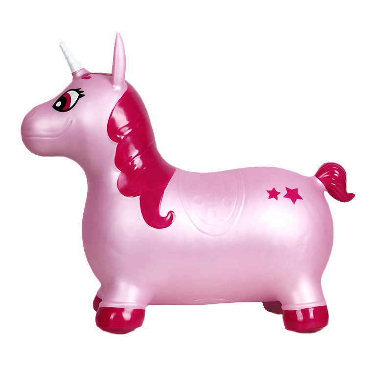 Rose non-toxique Unicorn Inflatable Animal Bouncer Waterproof écologique