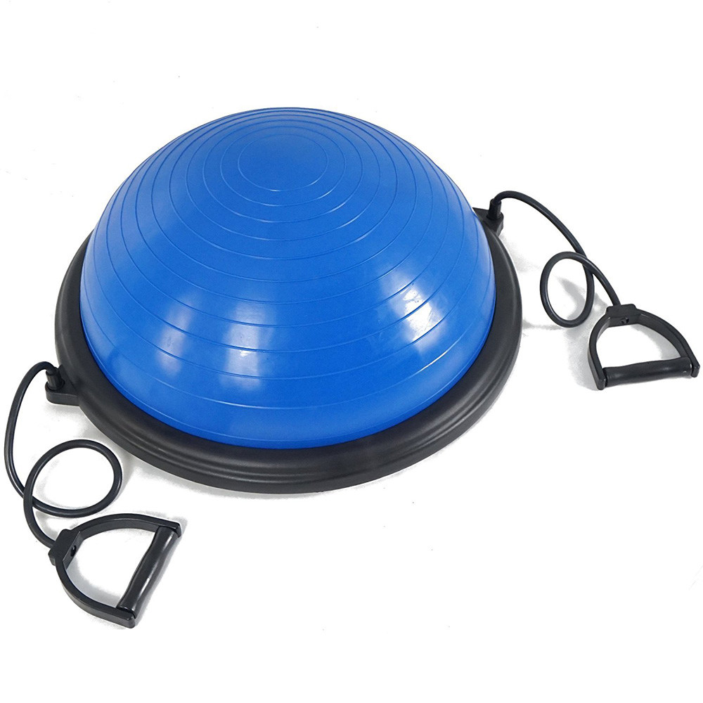 Boule ronde d'exercice de PVC d'Antiburst demi, semi boule non-toxique de gymnase de cercle