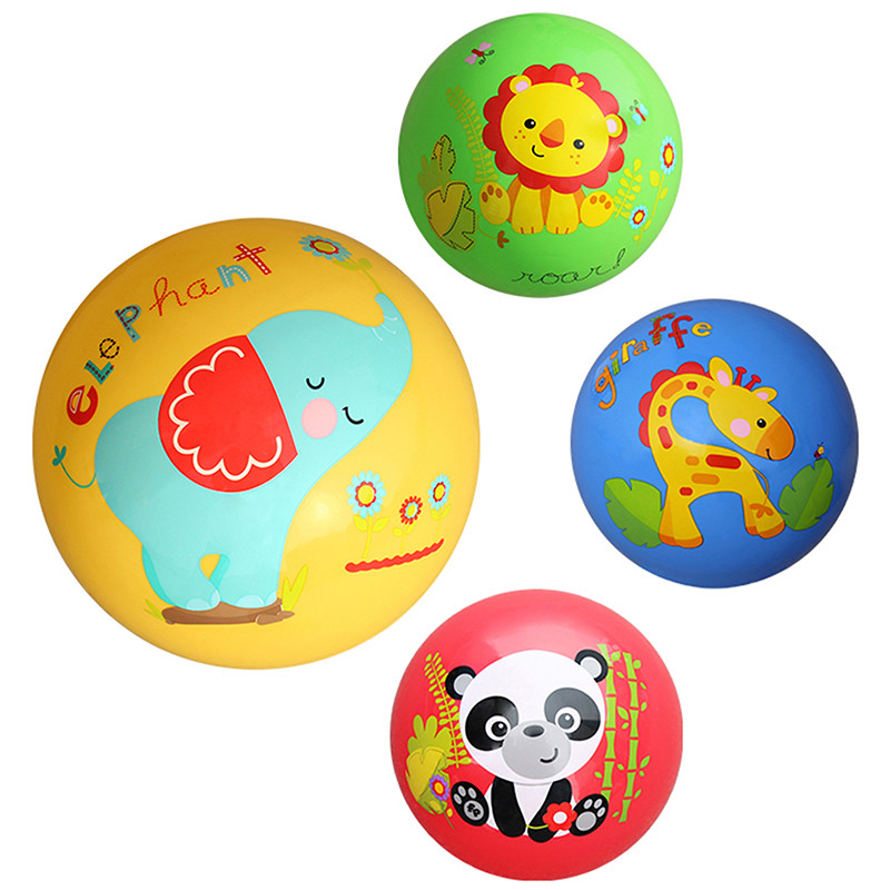 Boule légère imprimée de boule gonflable de PVC d'enfants pleine