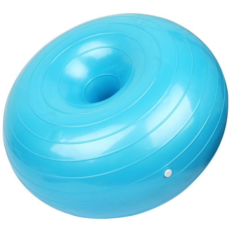 Résistant à l'usure antidérapant de boule de yoga de PVC de beignet réutilisé pour des sports d'intérieur